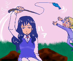 魚釣り。
